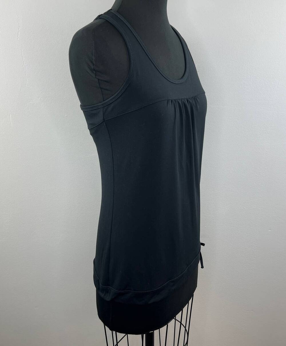 ATHLETA Black Sleeveless Scoop Neck Racerback Athletic Tinker Tank Top Size S